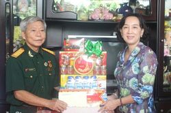 Ph&oacute; Chủ tịch UBND tỉnh An Giang Nguyễn Thị Minh Th&uacute;y thăm, tri &acirc;n người c&oacute; c&ocirc;ng với c&aacute;ch mạng ti&ecirc;u biểu