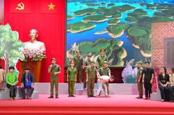 L&agrave;o Cai tổng duyệt chương tr&igrave;nh tham gia Hội thi lực lượng tham gia bảo vệ ANTT ở cơ sở giỏi to&agrave;n quốc