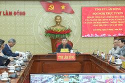 Lâm Đồng dự Hội nghị sơ kết ngành Nội chính Đảng toàn quốc