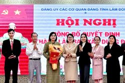 Đảng ủy Các cơ quan Đảng tỉnh công bố quyết định thành lập Ban Xây dựng Đảng