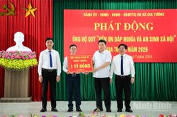 Xã Gia Tường phát động ủng hộ Quỹ 'Đền ơn đáp nghĩa và an sinh xã hội' năm 2026