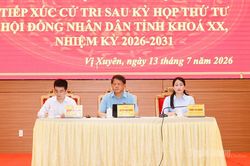 Tổ đại biểu HĐND tỉnh tiếp x&uacute;c cử tri sau Kỳ họp thứ tư tại c&aacute;c địa phương