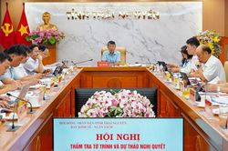 Thẩm tra các nội dung trình Kỳ họp thứ năm, HĐND tỉnh Thái Nguyên khóa XV