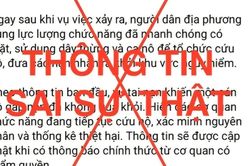 Lào Cai: Bác thông tin xe cảnh sát giao thông lao xuống suối