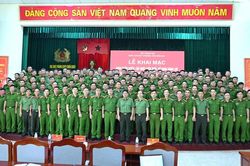 Huấn luyện kỹ năng tác chiến cho 150 học viên Công an cấp cơ sở