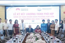 Phường Kim Liên bắt tay Đại học Thủy Lợi mở rộng không gian chuyển đổi số