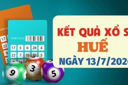 Kết quả xổ số Huế hôm nay 13/7/2026 - XSTTH 13/7