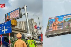 Từ 15/7, H&agrave; Nội vận h&agrave;nh 36 m&agrave;n h&igrave;nh LED cảnh b&aacute;o giao th&ocirc;ng