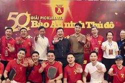 Cùng nhìn lại những khoảnh khắc ấn tượng tại Giải Pickleball kỷ niệm 50 năm Báo An ninh Thủ đô