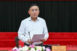 [Ảnh] Thường trực Ban B&iacute; thư Trần Cẩm T&uacute; chủ tr&igrave; Hội nghị giao ban với c&aacute;c Tỉnh ủy, Th&agrave;nh ủy, Đảng ủy, c&aacute;c ban Đảng
