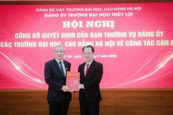 C&ocirc;ng bố Quyết định chuẩn y B&iacute; thư, Ph&oacute; B&iacute; thư Đảng ủy Trường đại học Thủy lợi