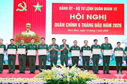 Quân đoàn 12 triển khai toàn diện các mặt công tác, hoàn thành tốt nhiệm vụ 6 tháng đầu năm 2026