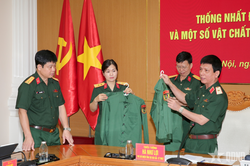 Thống nhất đề xuất mẫu trang phục và một số vật chất quân nhu cho thiếu sinh quân