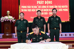 LLVT tỉnh Thái Nguyên quyết tâm thực hiện thắng lợi nhiệm vụ giai đoạn 2026-2030