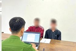 Công an xã Trà My làm việc với nhóm thanh, thiếu niên đăng video kích động đánh nhau