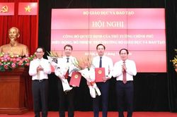 Công bố quyết định điều động, bổ nhiệm 2 Thứ trưởng Bộ GD-ĐT