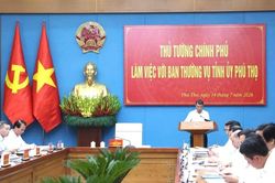 Thủ tướng yêu cầu Phú Thọ phấn đấu tăng trưởng từ 11% trở lên năm 2026