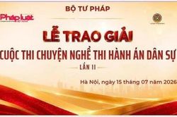 Ng&agrave;y mai 15/7, trang trọng trao giải Cuộc thi 'Chuyện nghề thi h&agrave;nh d&acirc;n sự' lần thứ II