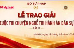 Ng&agrave;y mai 15/7, trang trọng trao giải Cuộc thi 'Chuyện nghề thi h&agrave;nh d&acirc;n sự' lần thứ II