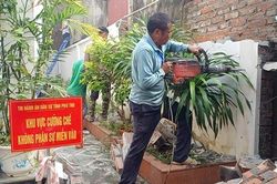 VKSND khu vực 10, tỉnh Phú Thọ kiểm sát cưỡng chế thi hành án dân sự