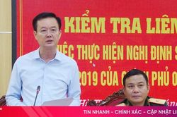 Bộ Quốc phòng - Bộ Công an kiểm tra kết quả thực hiện Nghị định 03 tại Hà Tĩnh