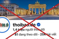 Cảnh b&aacute;o người d&acirc;n kh&ocirc;ng tương t&aacute;c với trang 'thoibao.de'