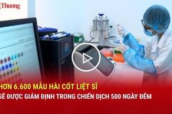 Hơn 6.600 mẫu h&agrave;i cốt liệt sĩ sẽ được gi&aacute;m định trong chiến dịch 500 ng&agrave;y đ&ecirc;m