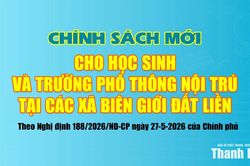 Ch&iacute;nh s&aacute;ch mới cho học sinh v&agrave; trường phổ th&ocirc;ng nội tr&uacute; tại c&aacute;c x&atilde; bi&ecirc;n giới đất liền