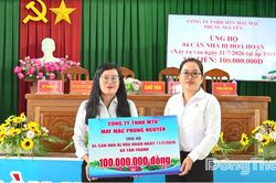 X&atilde; T&acirc;n Thạnh: Tiếp nhận hơn 200 triệu đồng hỗ trợ c&aacute;c gia đ&igrave;nh bị thiệt hại do ch&aacute;y nh&agrave;