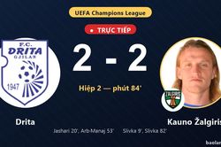 TRỰC TIẾPTrực tiếp Drita vs Kauno Žalgiris: Kauno Žalgiris gỡ h&ograve;a 2-2