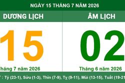 Lịch âm dương ngày 15/7/2026: Giờ hoàng đạo và những lưu ý phong thủy quan trọng