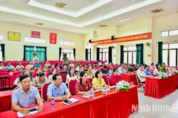 Đảng ủy, UBND xã Quang Thiện đối thoại với cán bộ, hội viên nông dân