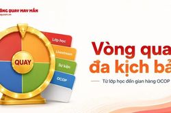 Vòng quay may mắn đa kịch bản: Từ lớp học đến gian hàng OCOP