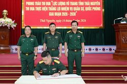 Ph&aacute;t động thi đua ho&agrave;n th&agrave;nh thắng lợi nhiệm vụ qu&acirc;n sự, quốc ph&ograve;ng