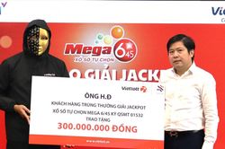 Một người ở Huế trúng Jackpot Vietlott 18,6 tỷ đồng