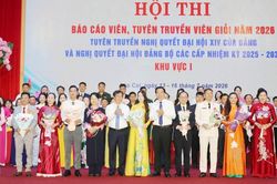 Khai mạc Hội thi Báo cáo viên, tuyên truyền viên giỏi khu vực I năm 2026
