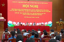 Xã Tiến Thắng đối thoại về thúc đẩy chuyển đổi số gắn với môi trường