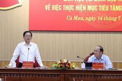 X&acirc;y dựng C&agrave; Mau trở th&agrave;nh trung t&acirc;m kinh tế biển, năng lượng t&aacute;i tạo v&agrave; logistics của khu vực v&agrave; cả nước