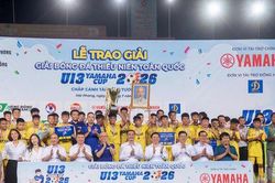 S&ocirc;ng Lam Nghệ An lần thứ 11 v&ocirc; địch Giải U13 to&agrave;n quốc 2026