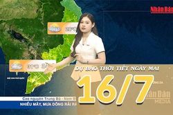 [Video] Dự b&aacute;o thời tiết đ&ecirc;m nay v&agrave; ng&agrave;y mai ng&agrave;y 16/7/2026: Bắc Bộ c&oacute; mưa d&ocirc;ng trở lại