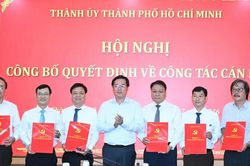 Ban Thường vụ Th&agrave;nh ủy TPHCM c&ocirc;ng bố quyết định c&aacute;n bộ tại Ban Nghi&ecirc;n cứu ph&aacute;t triển TPHCM