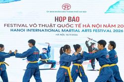 Festival Võ thuật quốc tế Hà Nội 2026 quy tụ đến 2.000 võ sư, võ sinh