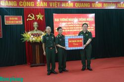 Đại tướng Nguyễn Trọng Nghĩa thăm, làm việc tại Đồn Biên phòng cửa khẩu quốc tế Thanh Thủy