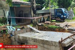 Thi c&ocirc;ng đường tỉnh 523B: Người d&acirc;n 'k&ecirc;u trời' v&igrave; bụi, lầy v&agrave; nguy cơ tai nạn r&igrave;nh rập