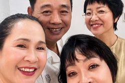 'Ngọc ho&agrave;ng' Quốc Kh&aacute;nh bất ngờ lộ diện, Mai Phương Th&uacute;y mảnh mai với &aacute;o 2 d&acirc;y