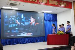 VKSND khu vực 2, TP Đ&agrave; Nẵng thi ứng dụng AI x&acirc;y dựng video b&agrave;i h&aacute;t tuy&ecirc;n truyền ng&agrave;nh Kiểm s&aacute;t nh&acirc;n d&acirc;n