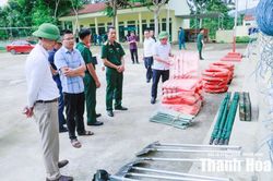 Kiểm tra công tác phòng, chống thiên tai tại 6 xã miền núi