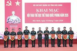 Bắc Ninh: Khai mạc hội thao thể dục thể thao quốc ph&ograve;ng