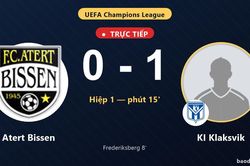 TRỰC TIẾPTrực tiếp Atert Bissen vs KI Klaksvik: KI Klaksvik mở tỷ số