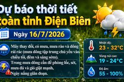 Bản tin Dự b&aacute;o thời tiết ng&agrave;y 16/7/2026